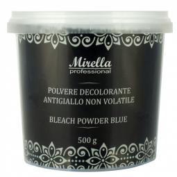 Осветляющая синяя 7+ антижелтая пудра для волос Mirella Professional Blue Bleach Powder, 500 гр