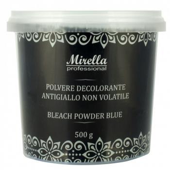 Фото Осветляющая синяя 7+ антижелтая пудра для волос Mirella Professional Blue Bleach Powder, 500 гр