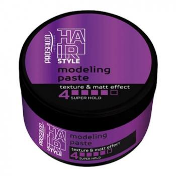 Фото Моделирующая паста для волос, уровень 4 Prosalon Styling Hair Style Modeling Paste Texture & Matt Effect 4 Super Hold, 100 мл