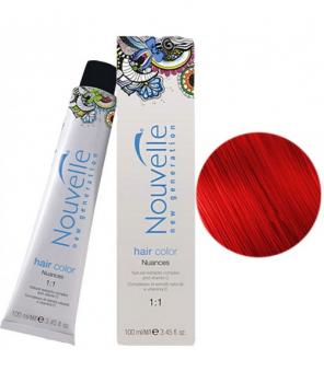 Фото Перманентная крем-краска для волос №0/65  Красное дерево - микстон  Nouvelle Hair Color