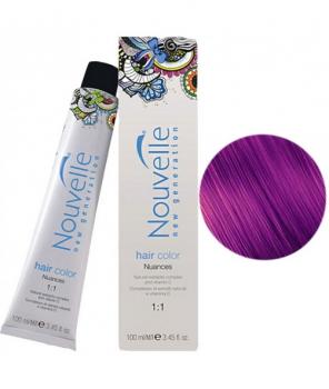 Фото Перманентная крем-краска для волос №0/22  Фиолетовый- микстон  Nouvelle Hair Color