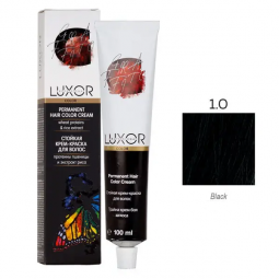 Перманентная крем-краска для волос № 1.0 "Черный" Luxor Professional color, 100 мл