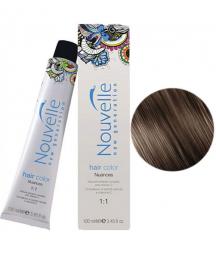 Перманентная крем-краска для волос № 4 "Средне-коричневый натуральный" Nouvelle Hair Color