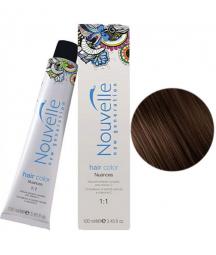 Перманентная крем-краска для волос № 5/0 "Насыщенный светло-коричневый" Nouvelle Hair Color