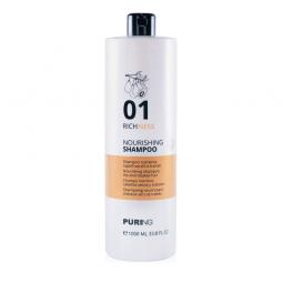 Питательный шампунь для сухих и поврежденных волос с протеинами Puring 01 Richness Nourishing Shampoo, 1000 мл