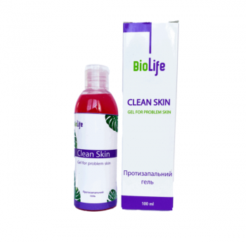 Фото Противовоспалительный гель для лица Clean Skin ТМ BioLife, 100 мл