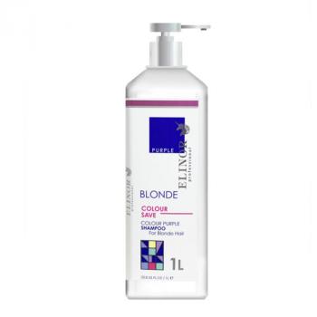 Фото Шампунь фиолетовый для осветленных волос Elinor Colour Save Purple Shampoo For Blonde Hair, 1000 мл