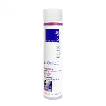 Фото Шампунь фиолетовый для осветленных волос Elinor Colour Save Purple Shampoo For Blonde Hair, 300 мл
