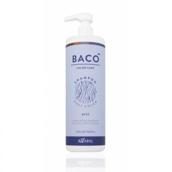 Фото Бессульфатный шампунь после окрашивания с кислым pH Kaaral Baco Post Color Shampoo, 1000 мл