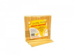 Одноразовые деревянные узкие шпатели для депиляции лица 93х10х2 Silk&Soft