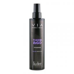 Термозащитный спрей для волос с протеинами шелка Le Cher Via Therm&Go Spray