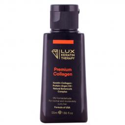 Кератин для выпрямления нормальных и умеренно вьющихся волос Lux Keratin Therapy Premium Collagen, 55 мл