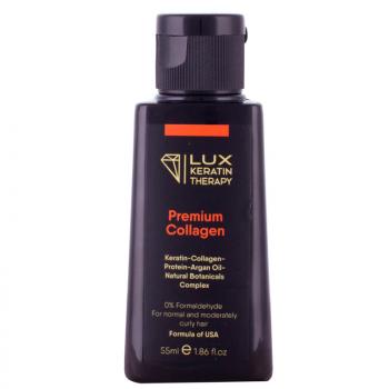 Фото Кератин для выпрямления нормальных и умеренно вьющихся волос Lux Keratin Therapy Premium Collagen, 55 мл
