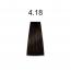 Стойкая краска для волос №4.18  Шатен пепельно-коричневый  Mirella Professional, 100 мл #3