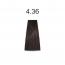 Стойкая краска для волос №4.36  Шатен золотисто-красный  Mirella Professional, 100 мл #3