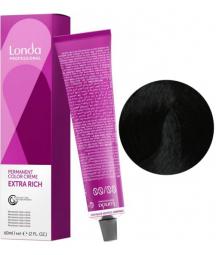 Стойкая крем-краска для волос №2/0 "Черный" Londa Professional Londacolor Permanent, 60 мл