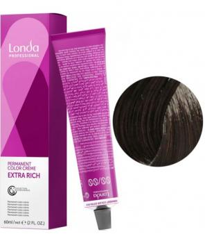 Фото Стойкая крем-краска для волос №4/07  Средне-коричневый натуральный коричневый  Londa Professional Londacolor Permanent, 60 мл