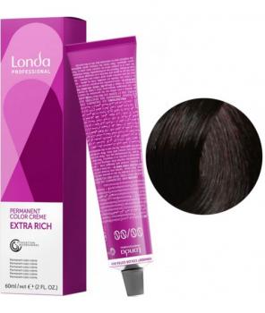 Фото Стойкая крем-краска для волос №4/75  Средне-коричневый коричнево-красный  Londa Professional Londacolor Permanent, 60 мл