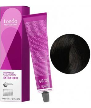 Фото Стойкая крем-краска для волос №4/77  Средне-коричневый интенсивно-коричневый  Londa Professional Londacolor Permanent, 60 мл