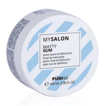 Фото Матовая моделирующая паста экстрасильной фиксации для волос Puring MySalon Matty Gum, 100 мл