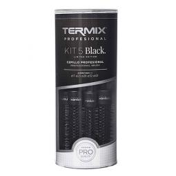 Набор термобрашингов для волос черный Termix Black limited edition