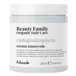 Укрепляющий кондиционер для длинных ломких волос Nook Beauty Family Organic Hair Care Castagna & Eguiseto Crema Amorevole, 250 мл