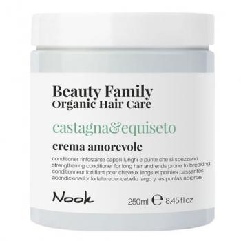 Фото Укрепляющий кондиционер для длинных ломких волос Nook Beauty Family Organic Hair Care Castagna & Eguiseto Crema Amorevole, 250 мл