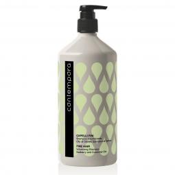 Шампунь для придания объема волосам с маслом облепихи и огуречным маслом Contempora Fine Hair Volumizing Shampoo, 1000 мл
