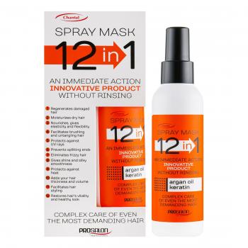 Фото Маска-спрей для волос 12 в 1 с аргановым маслом и кератином Prosalon Spray Mask 12 in 1, 150 мл