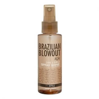 Фото Защитный спрей-блеск для волос на основе ягод асаи Brazilian Blowout Shine Spray Solution, 120 мл