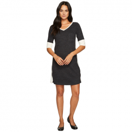 Серое красивое платье с белыми рукавами