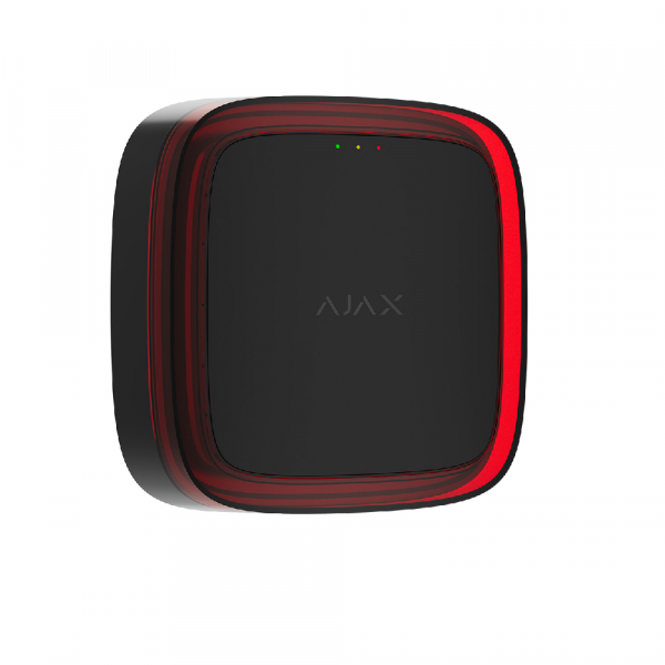 Бездротовий адресний пожежний оповіщувач світловий Ajax EN54 FireProtect (VAD) Jeweller black