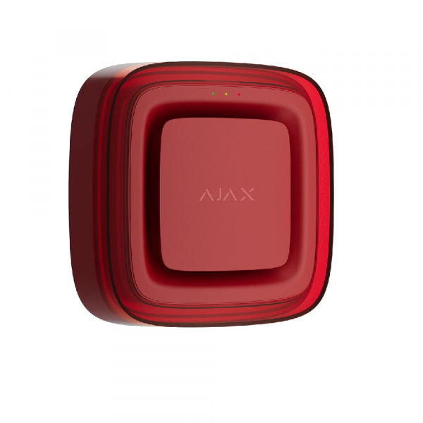 Бездротовий адресний пожежний оповіщувач світлозвуковий Ajax EN54 FireProtect (Sounder/VAD) Jeweller red
