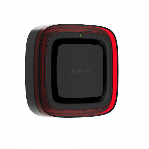 Бездротовий адресний пожежний оповіщувач світлозвуковий Ajax EN54 FireProtect (Sounder/VAD) Jeweller black