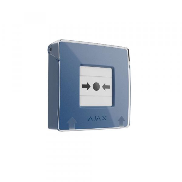 Бездротова програмована кнопка з механізмом скидання Ajax ManualCallPoint (Blue) Jeweller