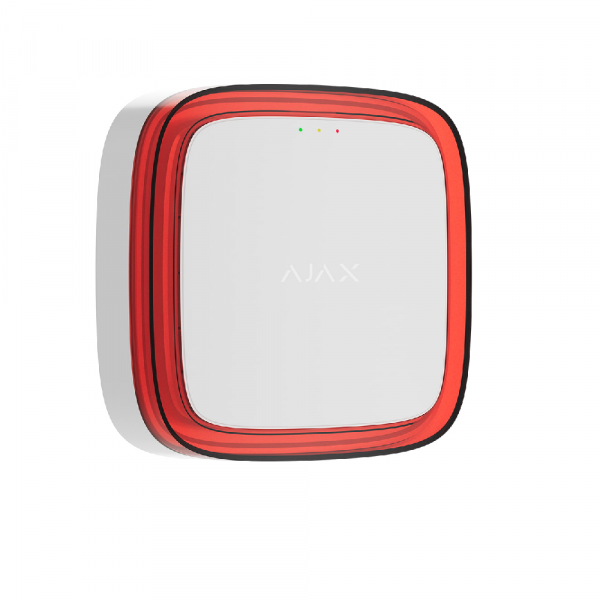 Бездротовий адресний пожежний оповіщувач світловий Ajax EN54 FireProtect (VAD) Jeweller white