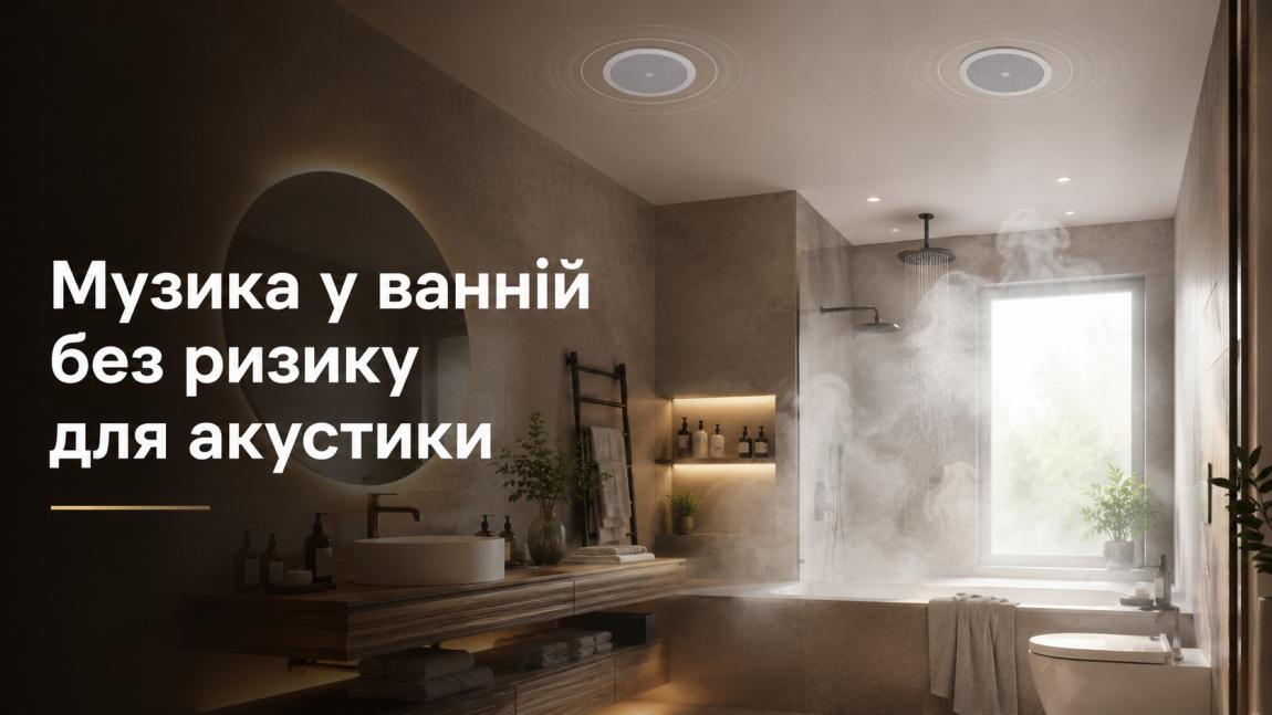Стельові динаміки у ванній кімнаті та на кухні: все про вологозахист
