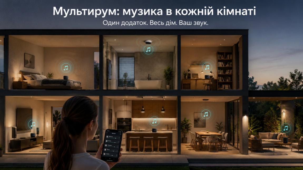 Розумний дім і мультирум: як налаштувати звук у кожній кімнаті