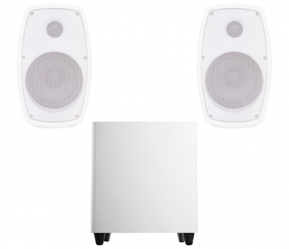 Фото Акустичний комплект SKY SOUND SUBT-10W/MC (2*40Вт) WHITE