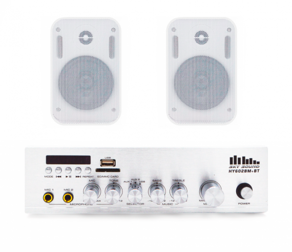 Фото Акустичний комплект SKY SOUND WMS-1204 WHITE