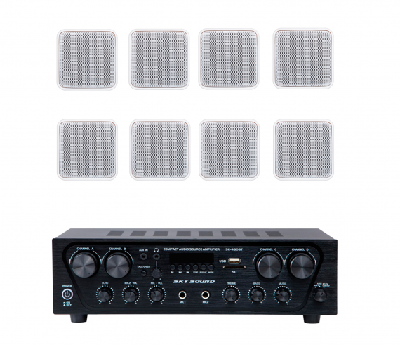 Фото Акустичний комплект SKY SOUND SKW-4808VS WHITE