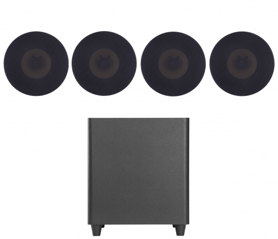 Фото Акустичний комплект SKY SOUND SUBT-10B/FLC-5 (2*40Вт) BLACK