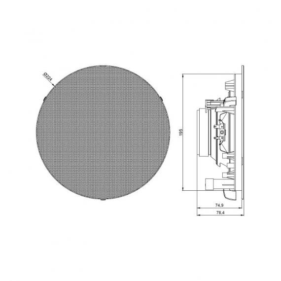 Фото Стельовий динамік Audac CIRA730D