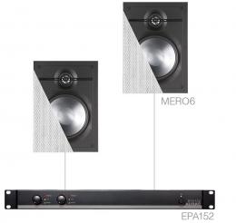 Комплект настінних колонок Audac CERRA6.2E (2 x MERO6 + EPA152)