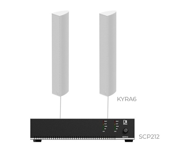 Фото Комплект настінних колонок Audac CONGRESS5.2I (2 x KYRA6 + SCP212)