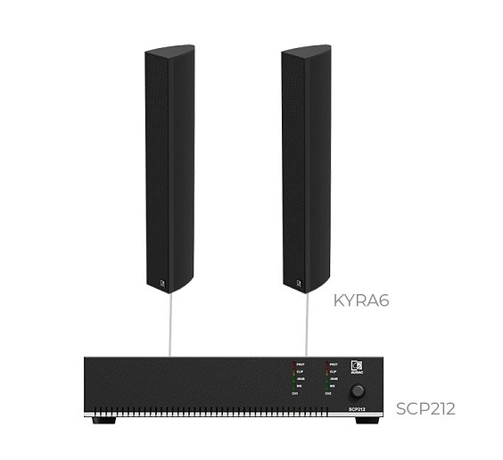 Фото Комплект настінних колонок Audac CONGRESS5.2I (2 x KYRA6 + SCP212)