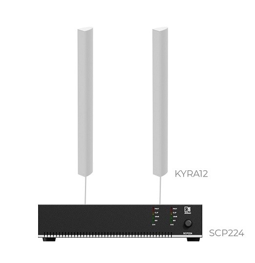 Фото Комплект настінних колонок Audac CONGRESS6.3I (2 x KYRA12 + SCP224)