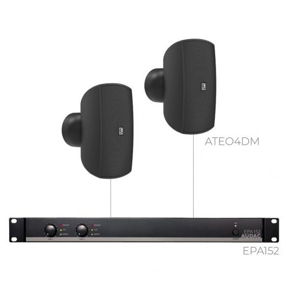 Фото Комплект настінних колонок Audac FESTA4.2M (2 x ATEO4DM + EPA152)