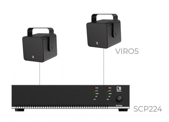 Фото Комплект настінних колонок Audac FESTA5.2I (2 x VIRO5 + SCP224)