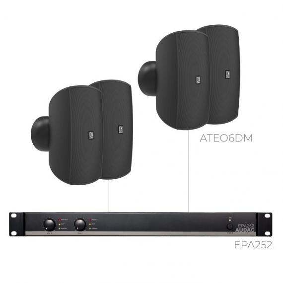 Фото Комплект настінних колонок Audac FESTA6.4M (4 x ATEO6DM + EPA252)
